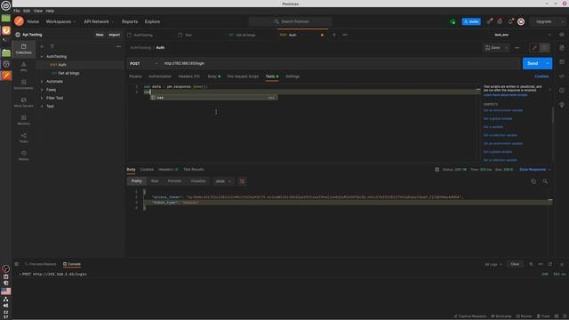 Postman: Запросы с аутентификацией