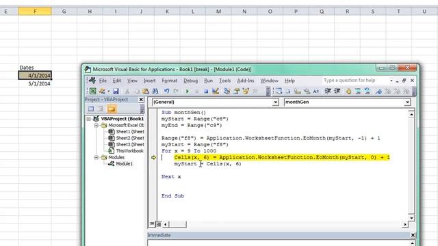 Loop From Start Date to End Date in Excel VBA - SOLVED! смотреть онлайн
