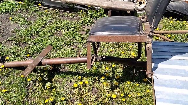 Культиватором проходим огород.Траву косим. смотреть онлайн