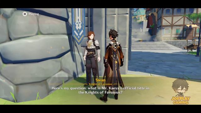 When You Answer All The Swan Questions Correctly In Genshin Impact смотреть онлайн