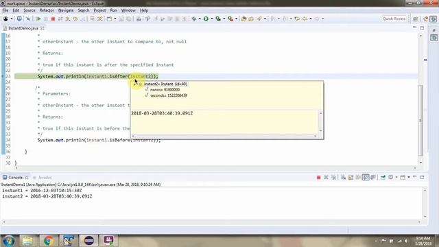 How to use isAfter, isBefore methods of Instant class? | Java 8 Date and Time смотреть онлайн