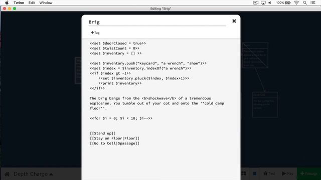 Beginning Interactive Fiction With Twine And SugarCube - E7 - Loops