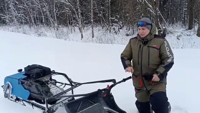 Мотобуксировщик БАРБОС от БАЛТМОТОРС, тестирование после покупки ! смотреть онлайн