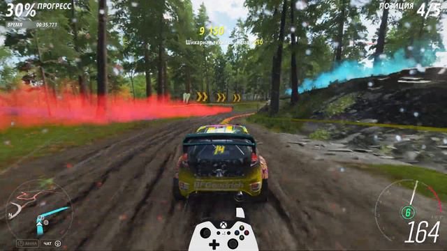 Ford Fiesta показательный заезд с мотокроссом Forza Horizon 4 смотреть онлайн