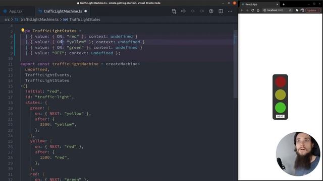 XState, React, and Typescript 101 Tutorial | Pt. 2 смотреть онлайн