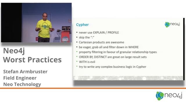 GraphConnect SF 2015 /Stefan Armbruster - Neo4j Worst Practices смотреть онлайн
