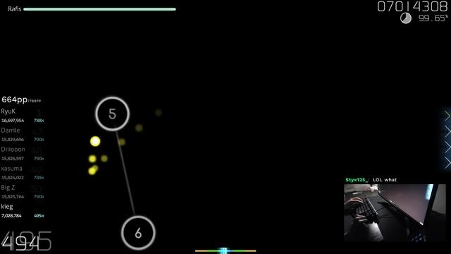 [Live] kieg | positive MAD-crew - Mynarco [IOException's Extra] +HDDT 99.44% {#1 771pp FC} - osu! смотреть онлайн