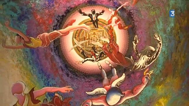 Exposition de l'artiste tibétain d'art contemporain Tashi Norbu à Pau смотреть онлайн