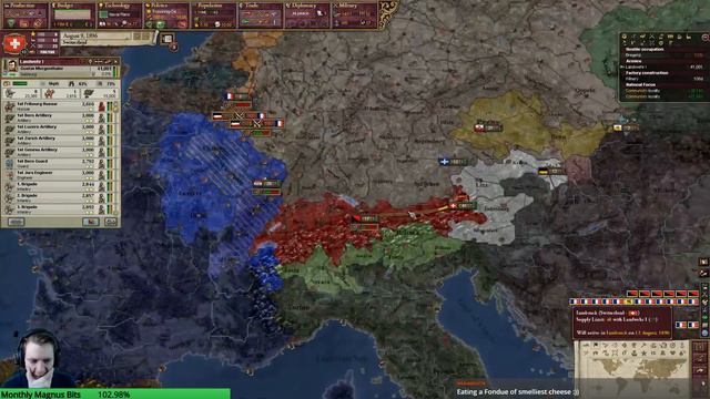 Victoria 2 HFM mod Multiplayer | Switzerland | Part 24 | Time to Hit France, Again смотреть онлайн
