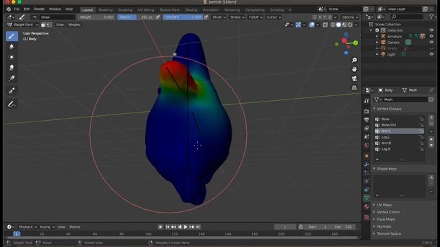 Blender 2.90 Sculpting, Bones and Weight Painting смотреть онлайн