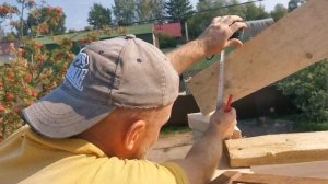 Монтаж полувальмовой крышы. Часть1