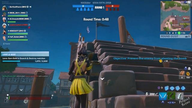 Love: Earn Gold in Search and Destroy Matches (25.000) - Fortnite Love & War Challenges смотреть онлайн