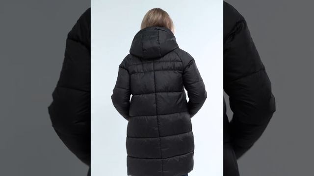 Пуховик женский HOOPS. Артикул 81377z черный смотреть онлайн