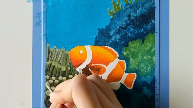 Underwater Ocean Painting with Poster Color смотреть онлайн