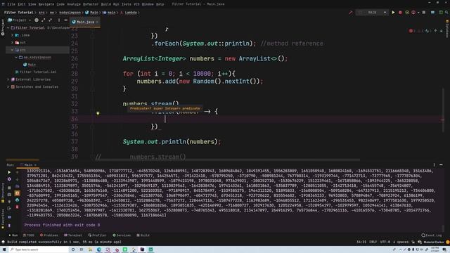 Java Tutorial - Filtering Streams смотреть онлайн