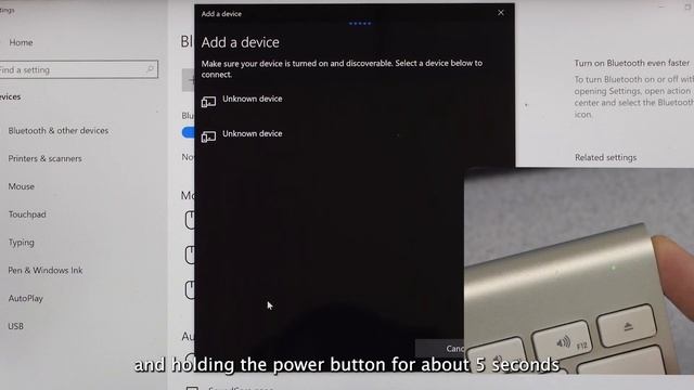 Pairing Apple Bluetooth Keyboard with Windows PC смотреть онлайн