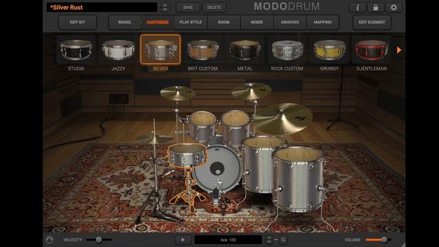 MODO DRUM 1.5 Silver Drum Kit - Get Realistic, Natural And Customizable Drum Tracks