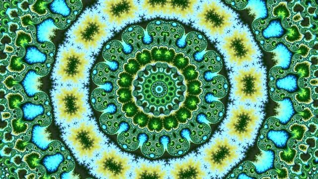 Attract Positive Thought - 4K Psychedelic Visuals Mandala Healing - Psyart Trippy Video