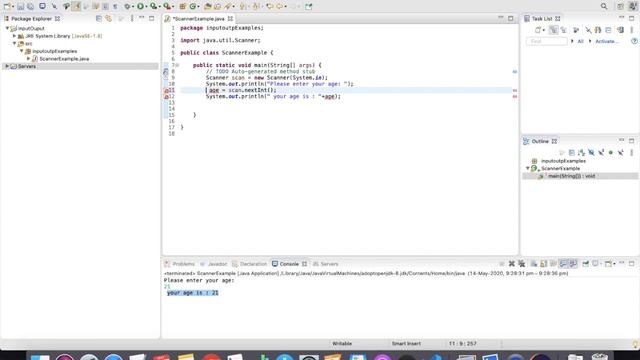 Java tutorial- String and Scanner Inputs смотреть онлайн