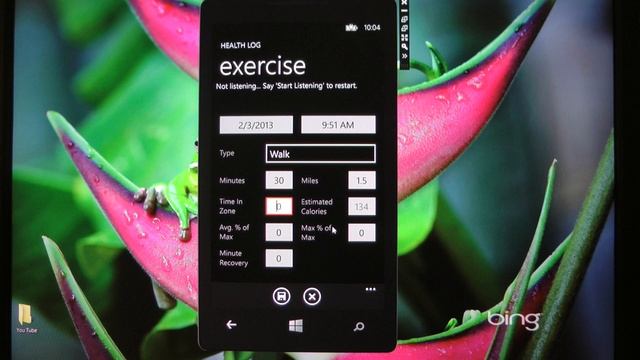 Health Log VOICE commanded Windows Phone 8 App - Part 2 смотреть онлайн