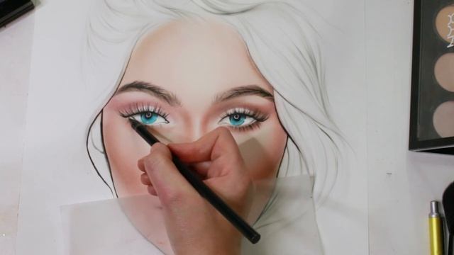 Drawing Eyelashes on a Face chart: Step-by-Step Tutorial смотреть онлайн