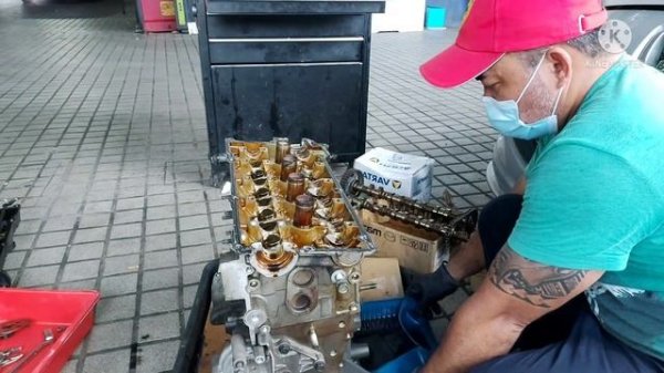 OIL CONSUMPTION HYUNDAI MATRIX 1.6/ENGINE REBUILD/BASIC INFORMATION/DISASSEMBLE PART-1