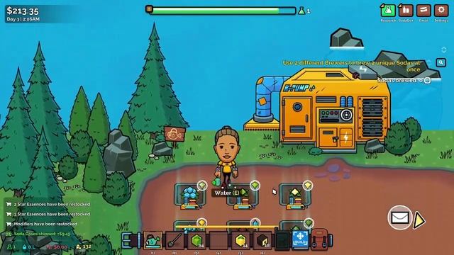 Soda Story Brewing Tycoon Gameplay, First Automation Episode 2 смотреть онлайн