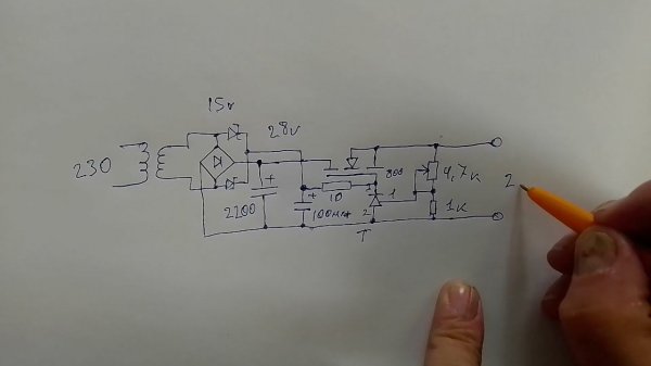 Регулируемый источник напряжения на полевом транзисторе и tl431, схема за 5минут.