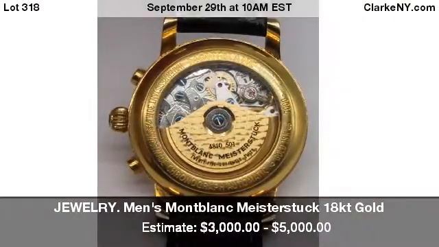 JEWELRY. Men's Montblanc Meisterstuck 18kt Gold смотреть онлайн