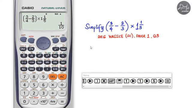 How to Solve Fractions with the Scientific Calculator FX-991ES смотреть онлайн