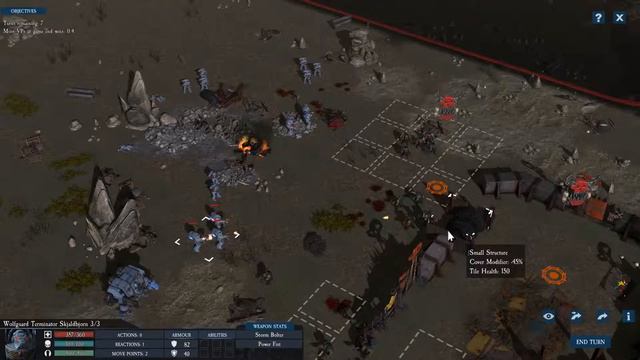 Skirmish Hollow Hills (Cybot Action) | Let's Play Warhammer 40,000 Sanctus Reach #13 смотреть онлайн