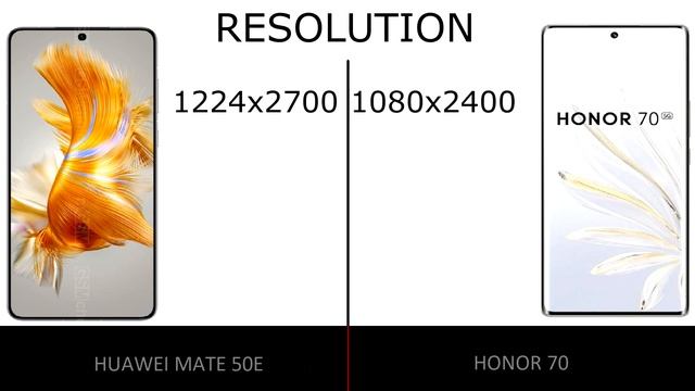 Huawei Mate 50E vs Honor 70 смотреть онлайн
