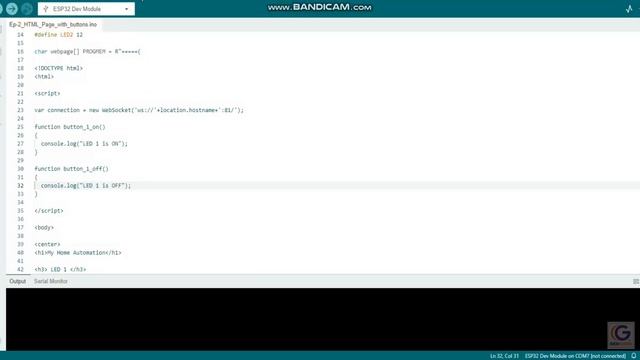 ESP32 WebSocketsServer #18 JavaScript Function смотреть онлайн