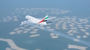 Полет на крыле Боинга над Дубаи - Emirates  #HelloJetman