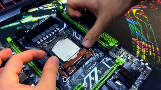 Лучший комплект на 2011v3! Распаковка и прошивка биоса QIYIDA X99-H9 + Xeon E5-2620v3 -16гб ОЗУ!