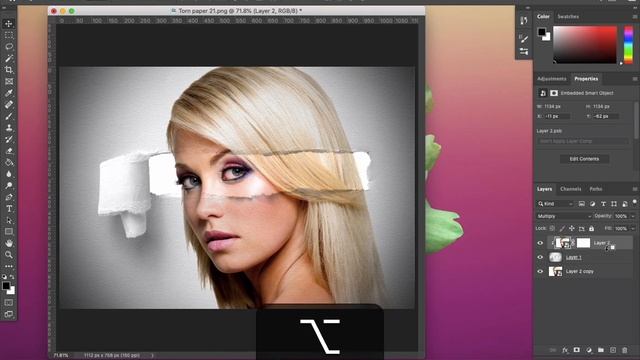 Torn Paper Effect in 4 Minutes Photoshop for Beginners смотреть онлайн
