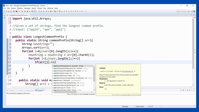 Java Programming Tutorial | Discovering Common Prefixes in Strings| Learn Basic Java смотреть онлайн