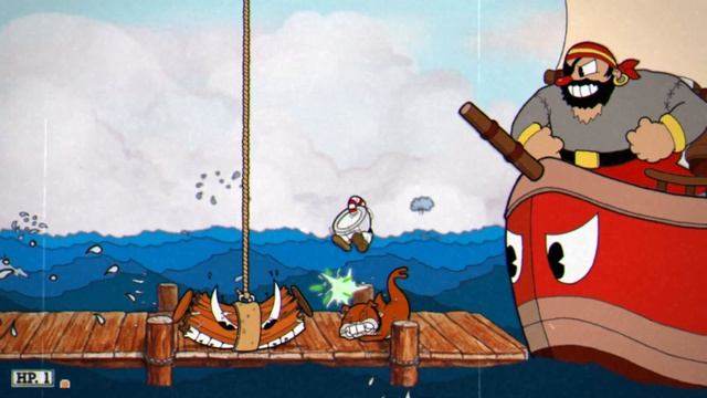 Адалел Капитана Дорогоборода!!! CUPHEAD прохождение #12 #cuphead #капхед #gaming #videogames смотреть онлайн
