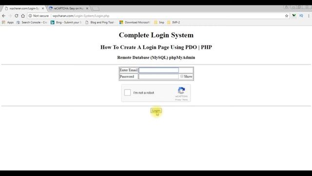 setup and Add google reCAPTCHA v2 to your website, blog in php смотреть онлайн