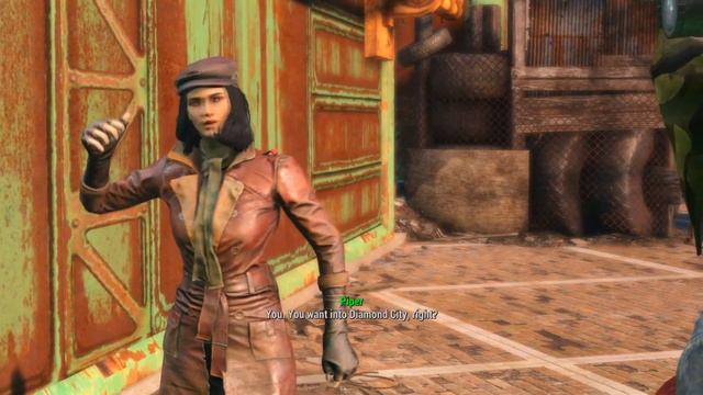 Fallout 4 - Entering DIAMOND CITY "The Great Green Jewel" смотреть онлайн