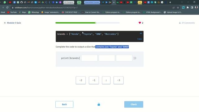 61 Module 5 Quiz | Introduction to Python | Sololearn смотреть онлайн
