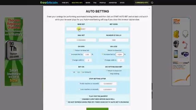 AUTO BETTING на FreeBitcoin и FreeDogecoin смотреть онлайн