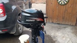 Лодочный мотор Хайди 5 л.с. 11 лет в строю. Запуск после полного обслуживания перед началом сезона