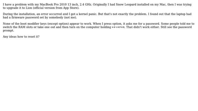 Apple: Can't Reset PRAM And Reinstall OS! (2 Solutions!!)