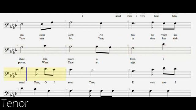 I Need Thee Every Hour - Soprano, alto, tenor, and bass смотреть онлайн
