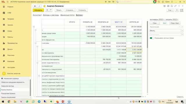 Вебинар "Анализ бизнеса в 1С УНФ" смотреть онлайн