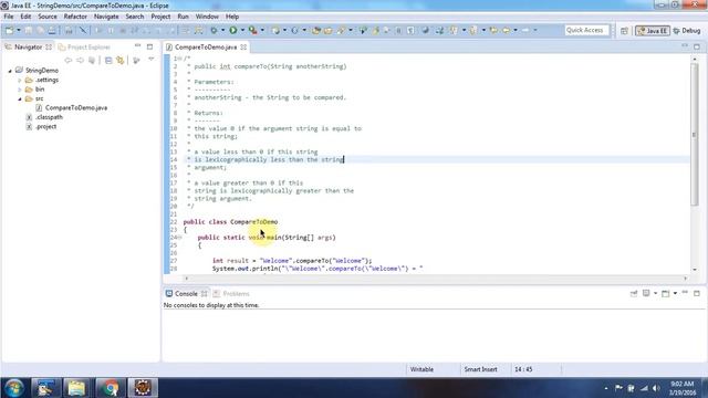 Java String [compareTo(String anotherString) method] | Java Tutorial смотреть онлайн