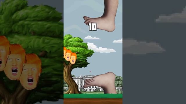 Stomp the Trump - The secret easter egg level of the game Flappy Crunch смотреть онлайн