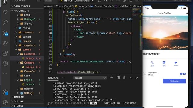 Navigation Header options. React Native Beginner Project Course.#44 смотреть онлайн