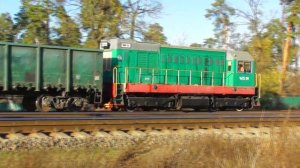 Тепловоз-старичок ЧМЭ2-201 на вывозной работе